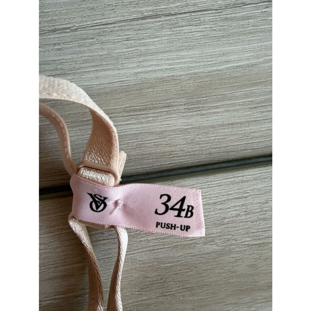 Victoria’s Secret Sexy Tee Sophia Lace Push-Up Bra Beige 34B NWT IN PACKAGE - Picture 9 of 10